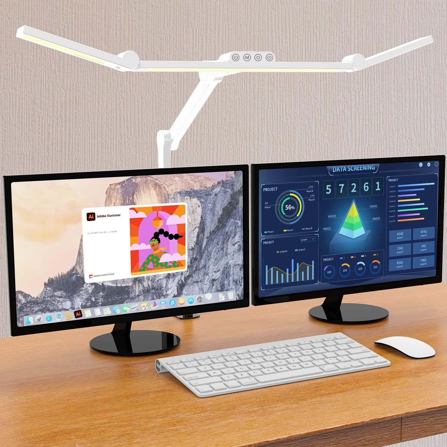 Eye-Caring Desk Lamp with Remote for Reading & Drawing